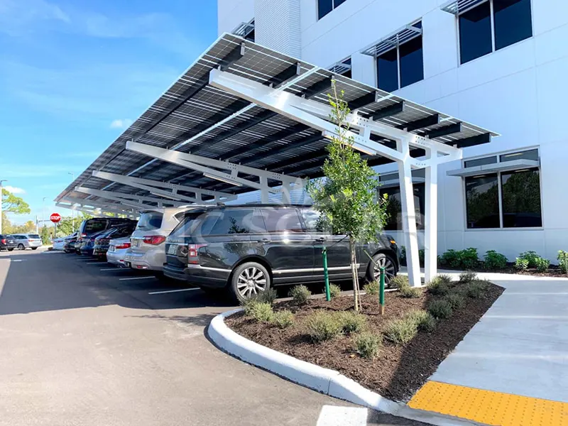 25kw Single Sided Carport Bracket System In UK