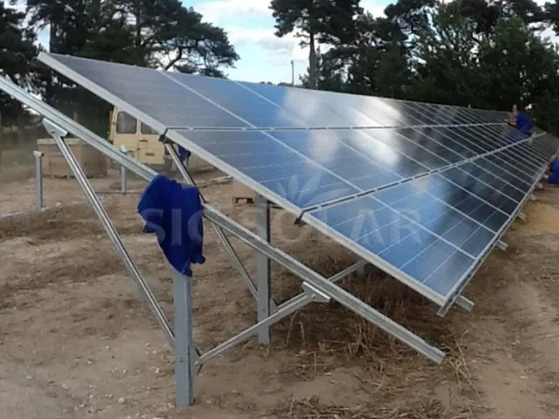 50KW Solar Y Type Ground Mounting System In Indonesia