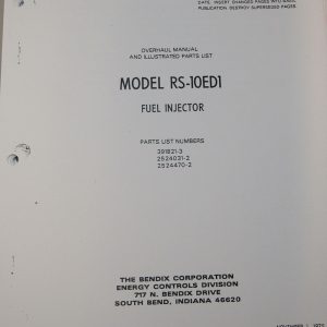 MANUAL, RSA-10ED1®, OVERHAUL