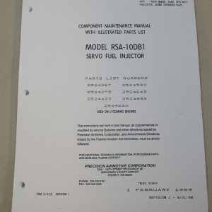 MANUAL, RSA-10DB1®, OVERHAUL