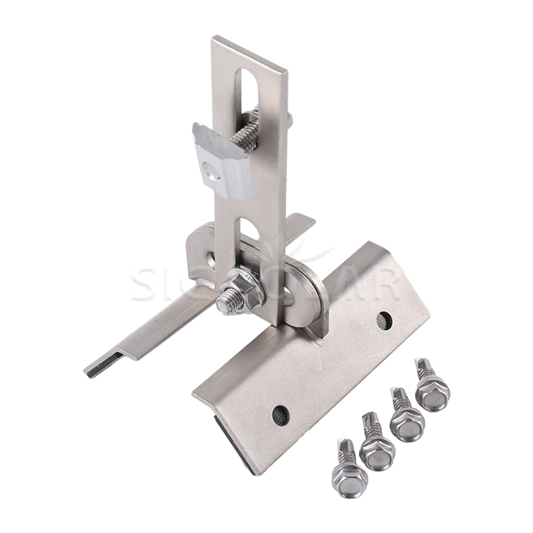 Adjustable Trapezoidal Tin Roof Solar Panel Clamp