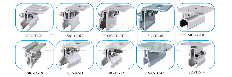 Solar Roof Mount Clamps