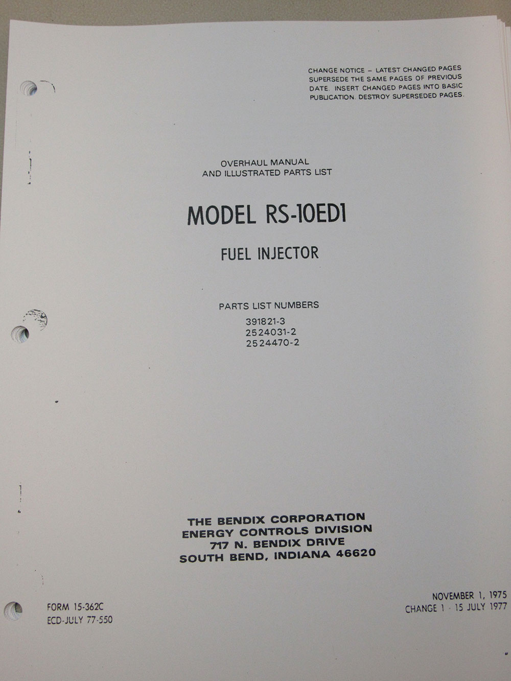 MANUAL, RSA-10ED1®, OVERHAUL