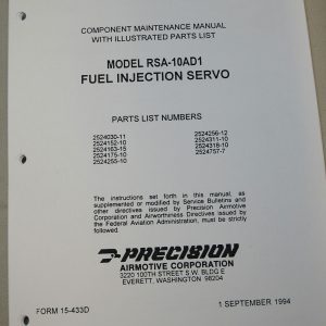 MANUAL, RSA-10AD1®, OVERHAUL