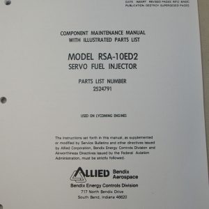 MANUAL, RSA-10ED2®, OVERHAUL