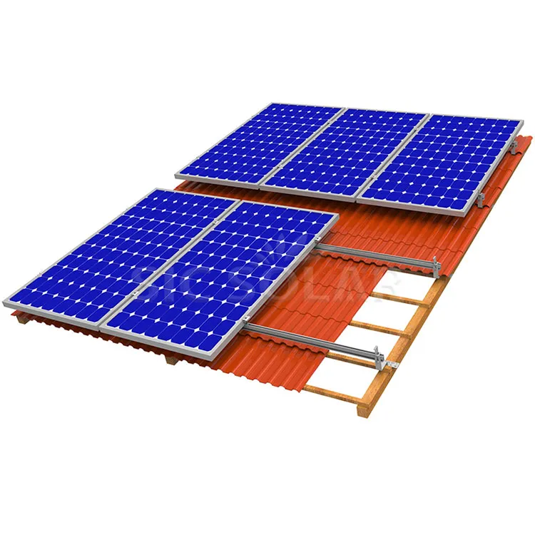 How do you anchor solar panels to a roof?